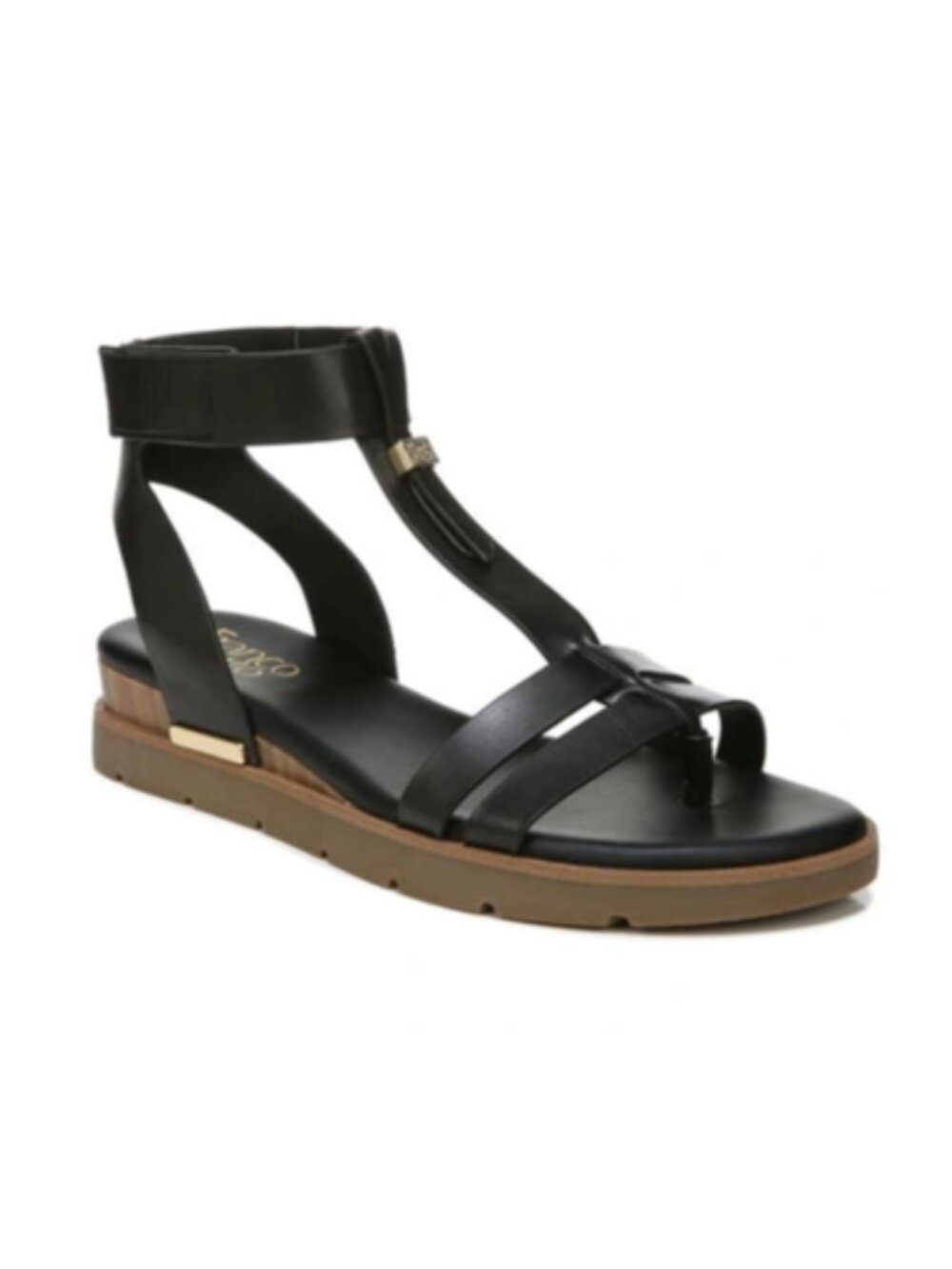 NWT NIB Franco Sarto Dosha Sandals Black 7